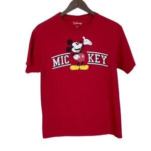 Disney Red Mickey Mouse Short Sleeve T-shirt - Medium